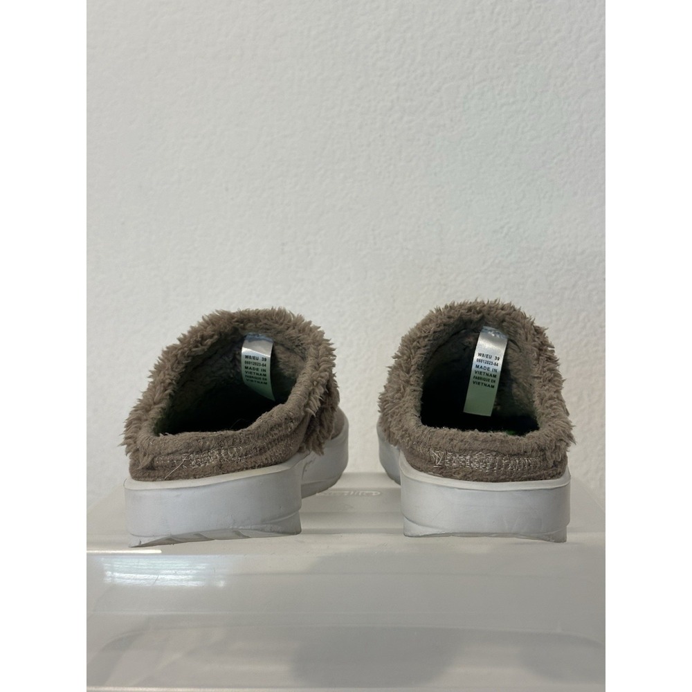 OOFOS Oocoozie‎ Brown Sherpa Recovery Mule Shoes Slippers Womens Size 8 - Picture 4 of 9